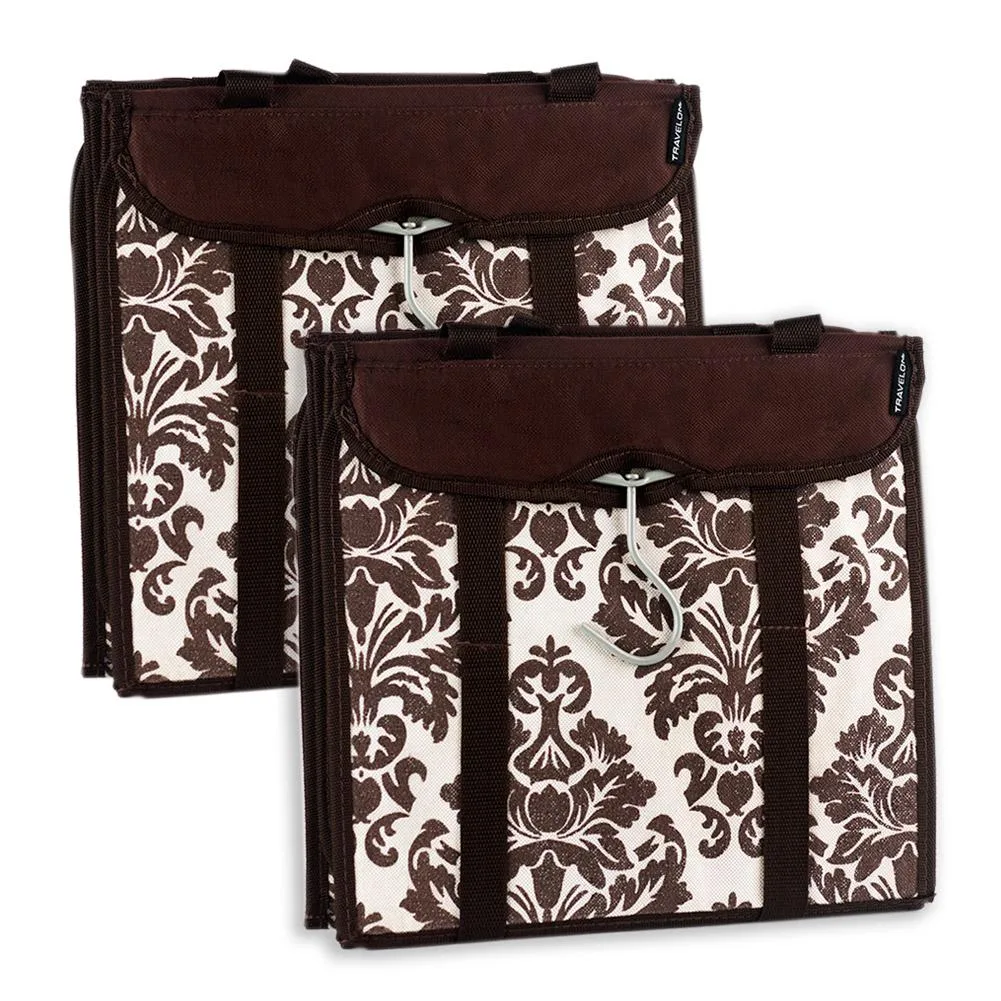 Travelon Travelon Hanging Handbag Organizer Set of 2 Chocolate Damask — product photo