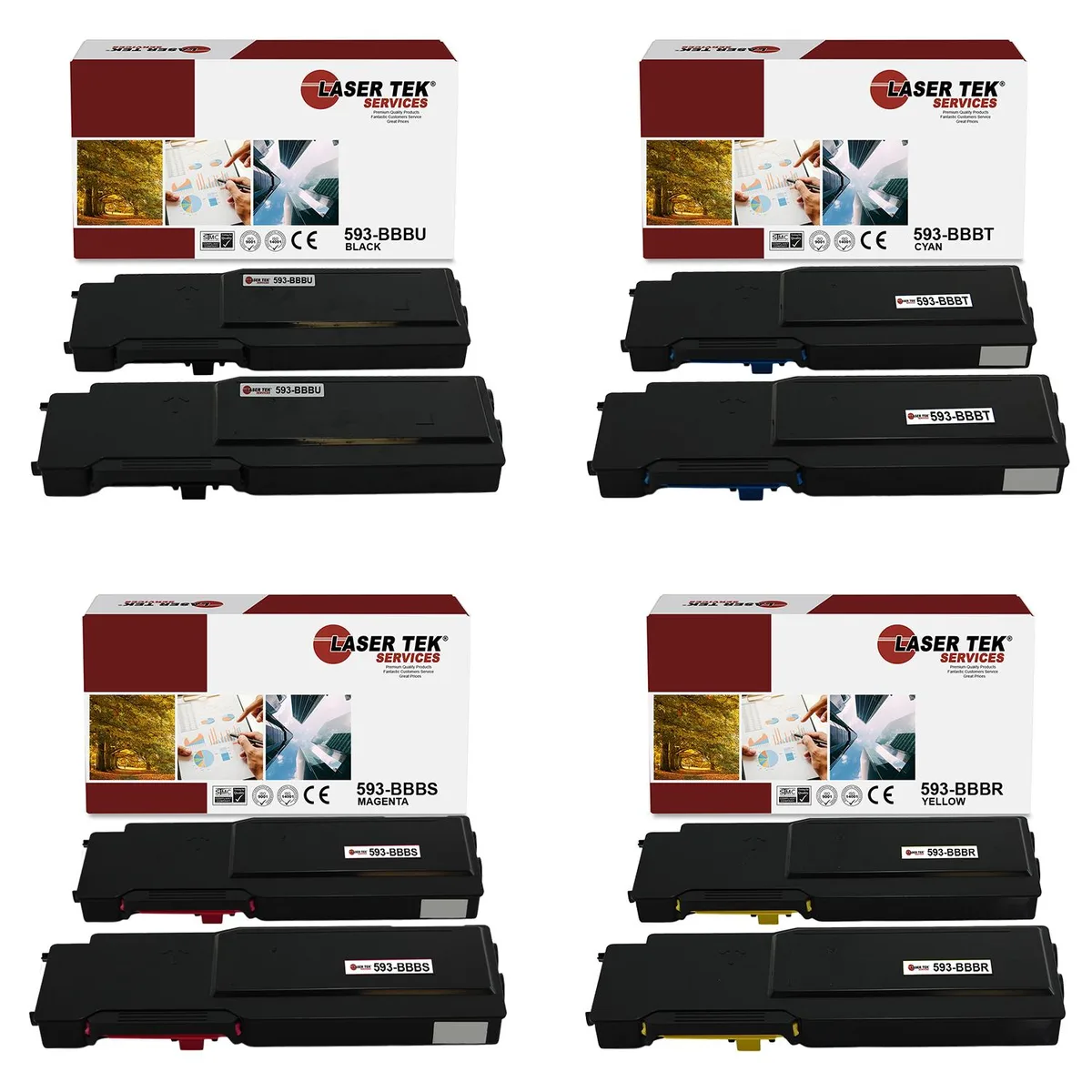 Laser Tek Services Laser Tek Services C2660 Compatible Toner Cartridge 8PK — product photo