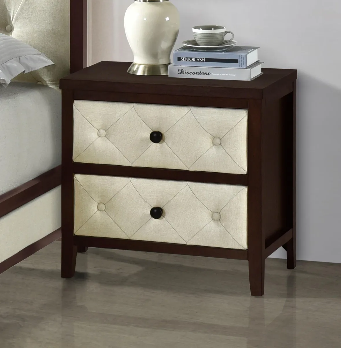 tuphen tuphen Harmonia Woodland Nightstand Espresso 24x16x24 1pc — product photo