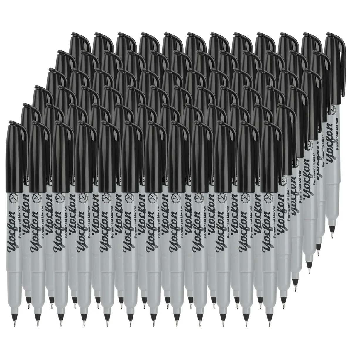 Box of 72 black ultra fine tip permanent markers .4mm