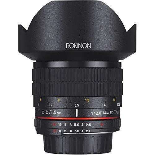 Rokinon Rokinon 14mm f/2.8 IF ED UMC AE Chip Canon EF camera lens — product photo