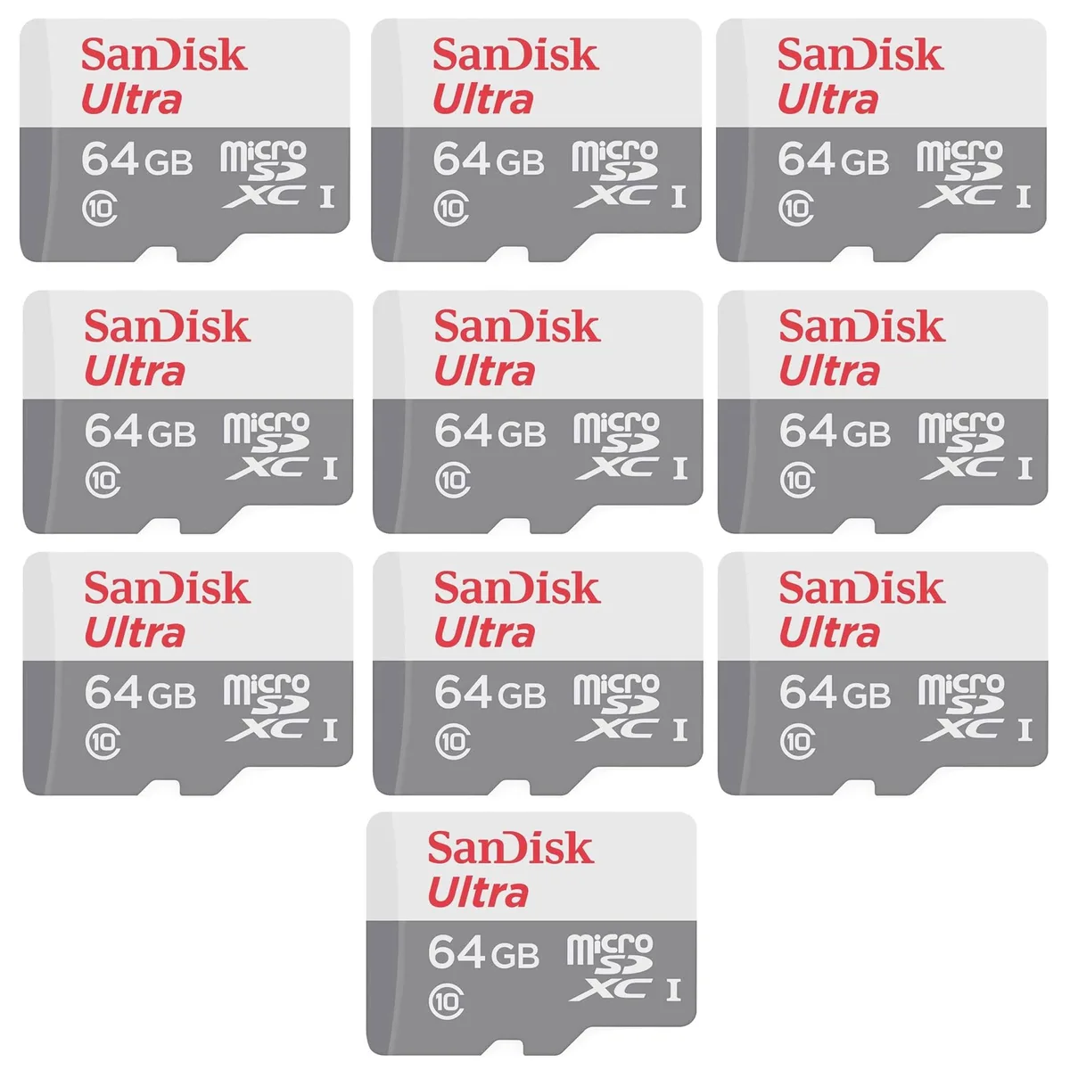 SanDisk SanDisk Ultra 64GB microSDXC Memory Card 10 Pack — product photo