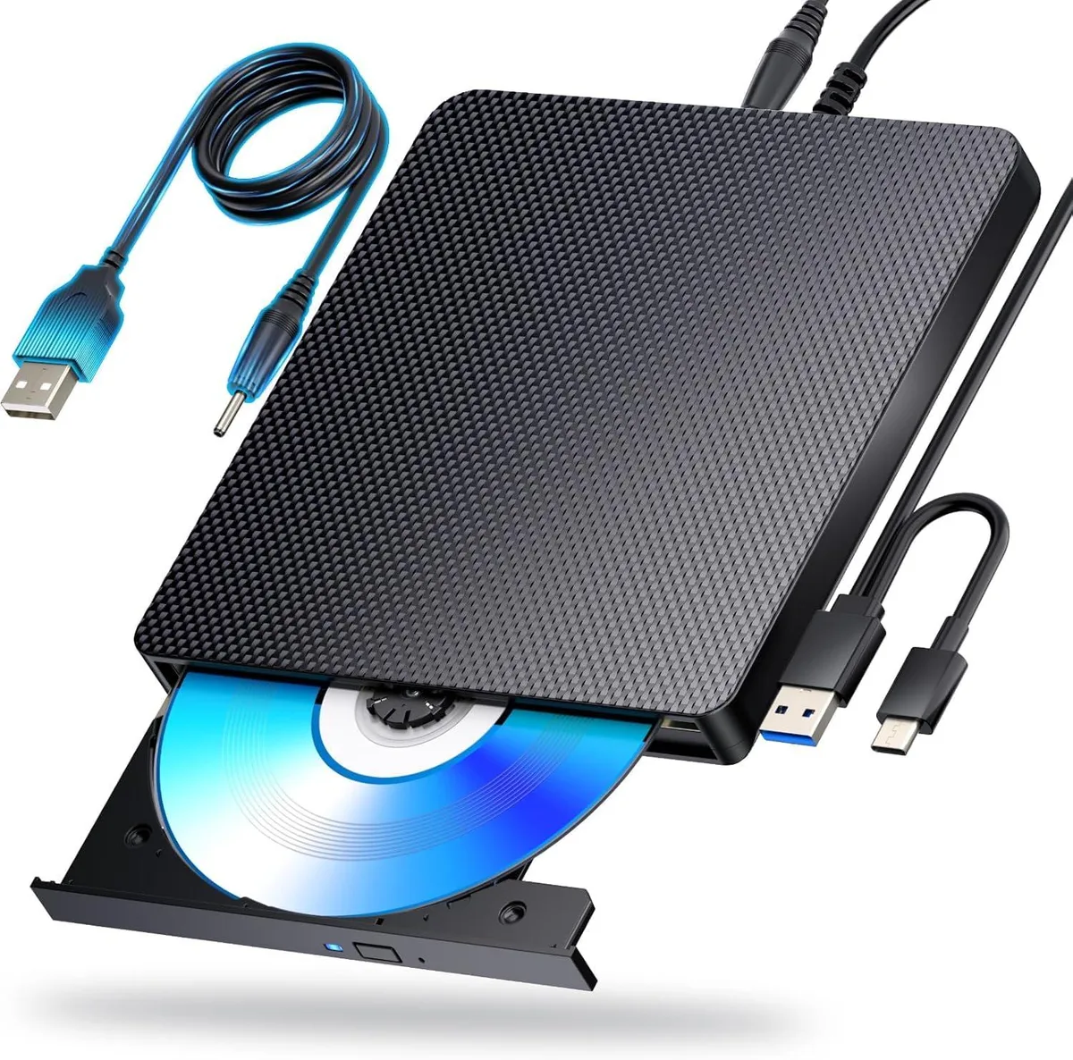  aelrsoch External Blu-ray Burner USB 3.0 / Type-C Black — product photo