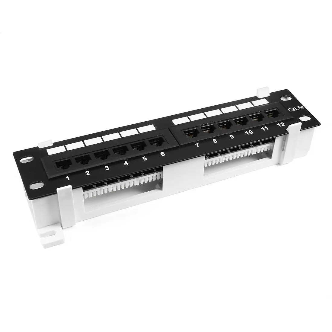 Unique-Bargains Unique-Bargains 12-Port Cat5e UTP 1U 10in Rackmount Patch Panel — product photo