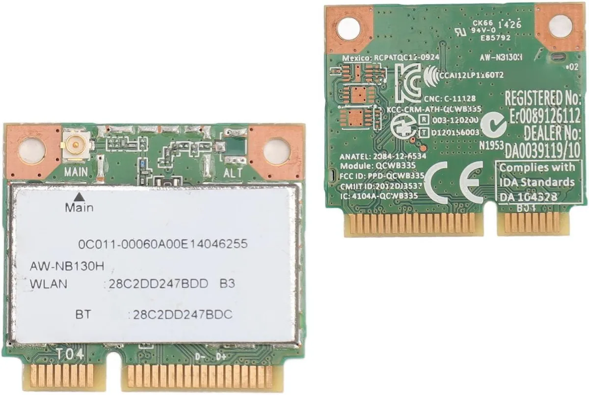 Avantalk Avantalk AW NB130H QCWB335 Mini PCIe 150Mbps Bluetooth 4.0 adapter — product photo
