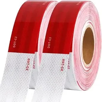 BFKK BFKK 2 inch x 200 Feet Dot Reflective Tape Red White automotive specialty lighting — product photo