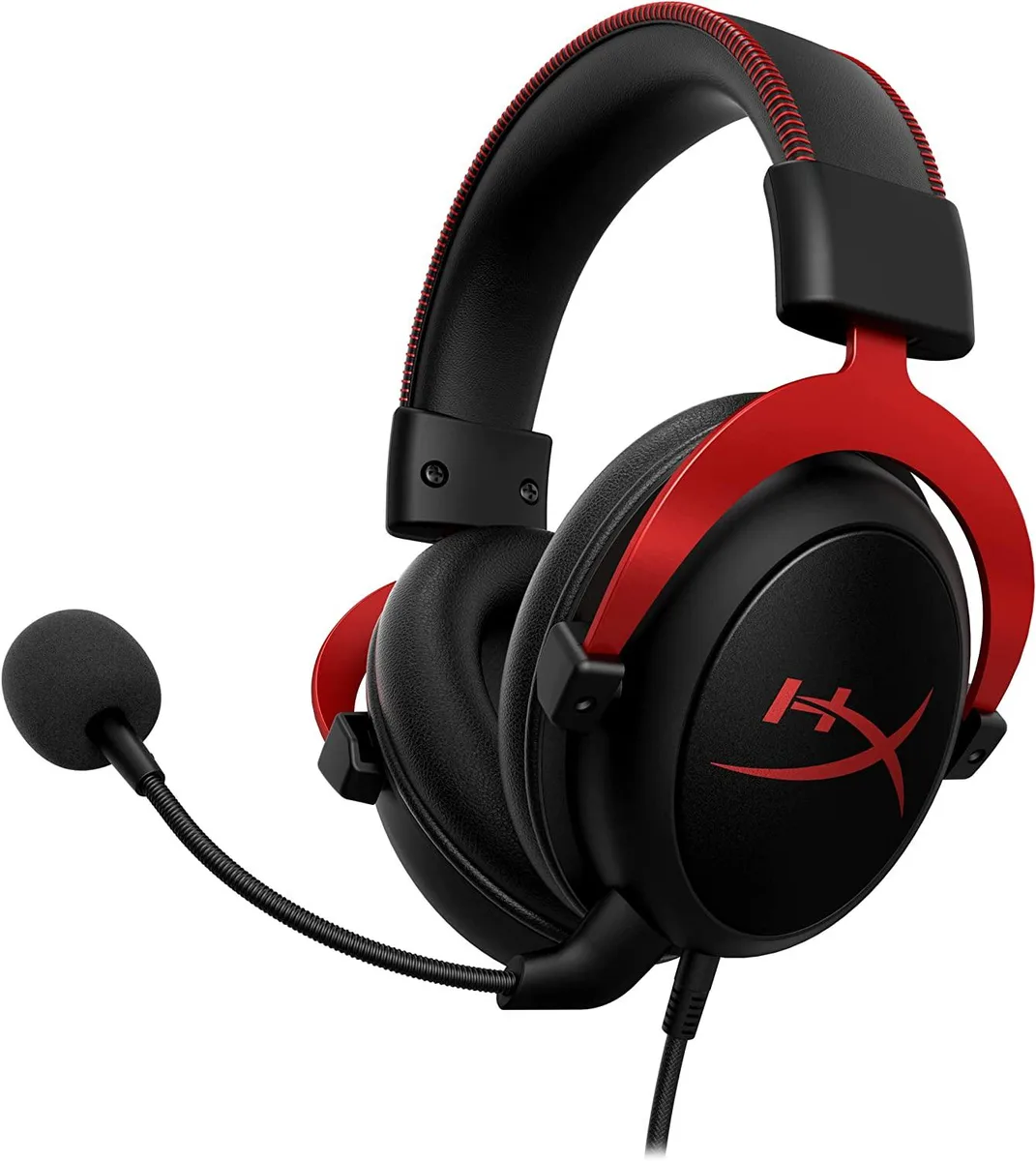 HP HP HyperX Cloud II 53mm Wired Gaming Headset Black & Red — product photo