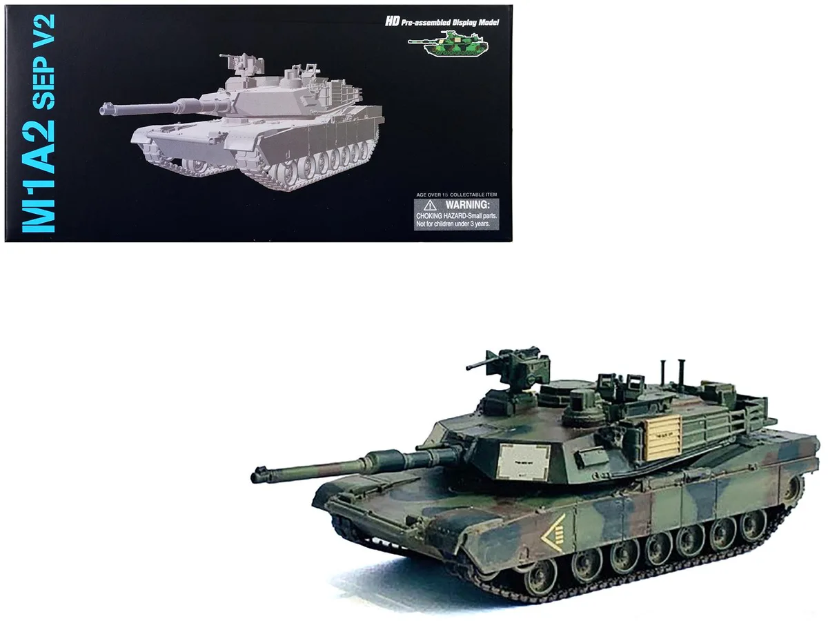 Dragon Models Dragon Models US M1A2 SEP V2 Tank 2nd Battalion 5th Cavalry Germany NEO Dragon Armor 1/72 Plastic Model — product photo