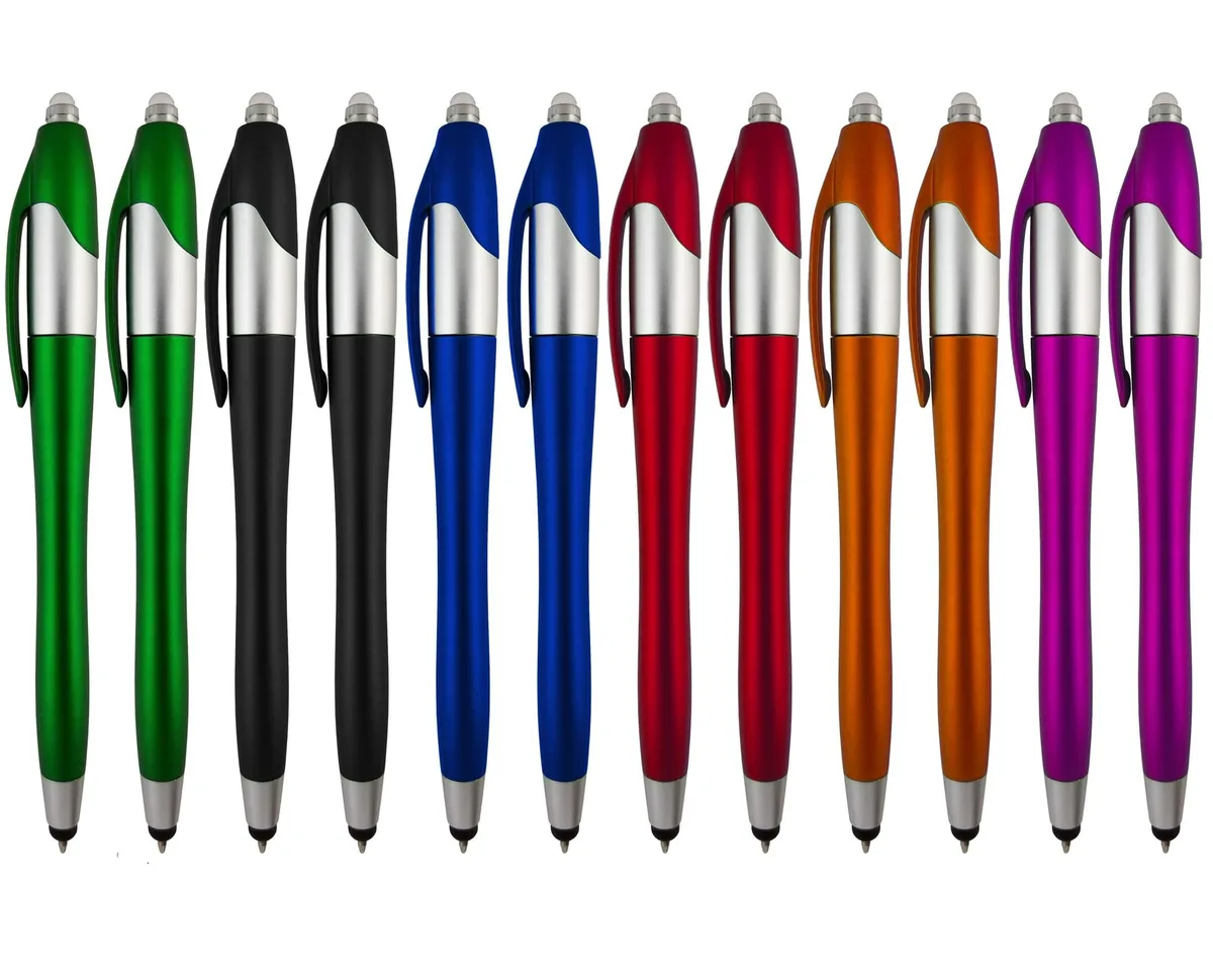  SyPen SY-150-12 3-in-1 Stylus Pen with LED Flashlight 12 Pack — product photo