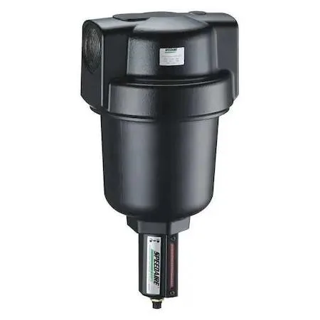Metal pneumatic condensate separator with sight glass and aluminium bowl guard