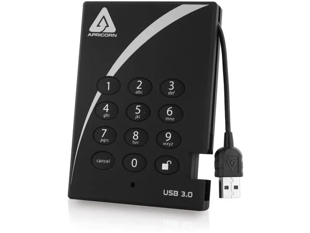 Apricorn Apricorn A25-3PL256-S256 256GB portable SSD — product photo
