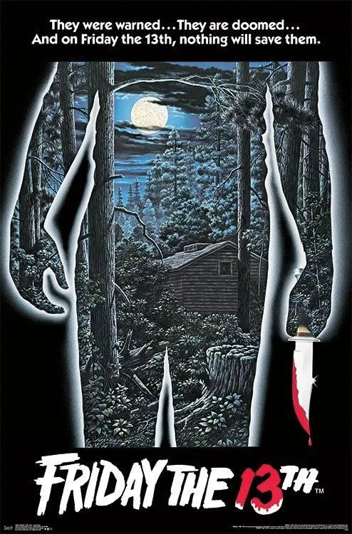 Friday the 13th poster print 22 by 34 inches on heavy paper
