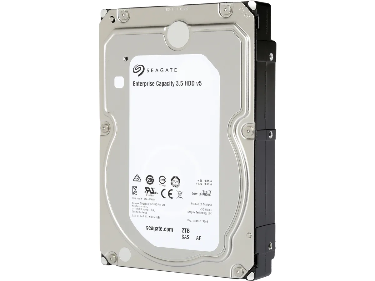 Seagate Seagate ST2000NM0135 2TB 7200 RPM 512e SAS 12Gb/s 128MB 3.5" internal hard drive — product photo