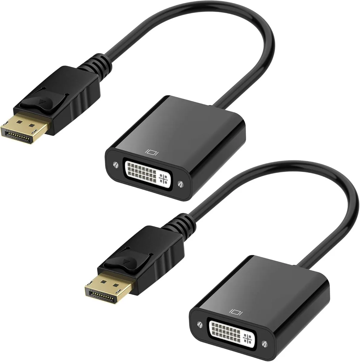 BUCIER BUCIER DisplayPort to DVI-D adapter male to female 2 pack — product photo