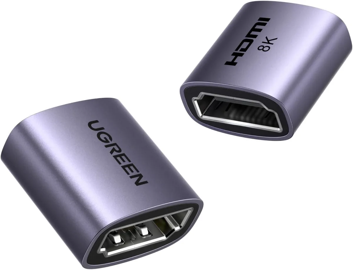 Vszerda Vszerda HDMI Female to Female Adapter 8K 60Hz 4K 240Hz Grey — product photo