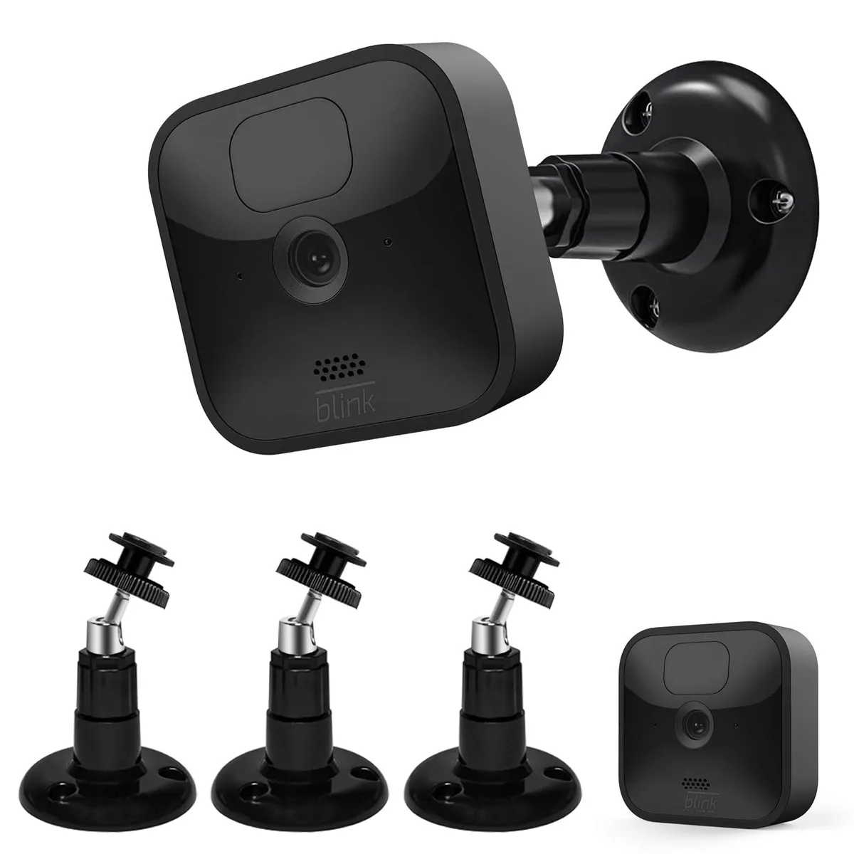  FATKITT F-B01Br Blink Camera Wall Mount 360° 3.5in Black 3 Pack — product photo