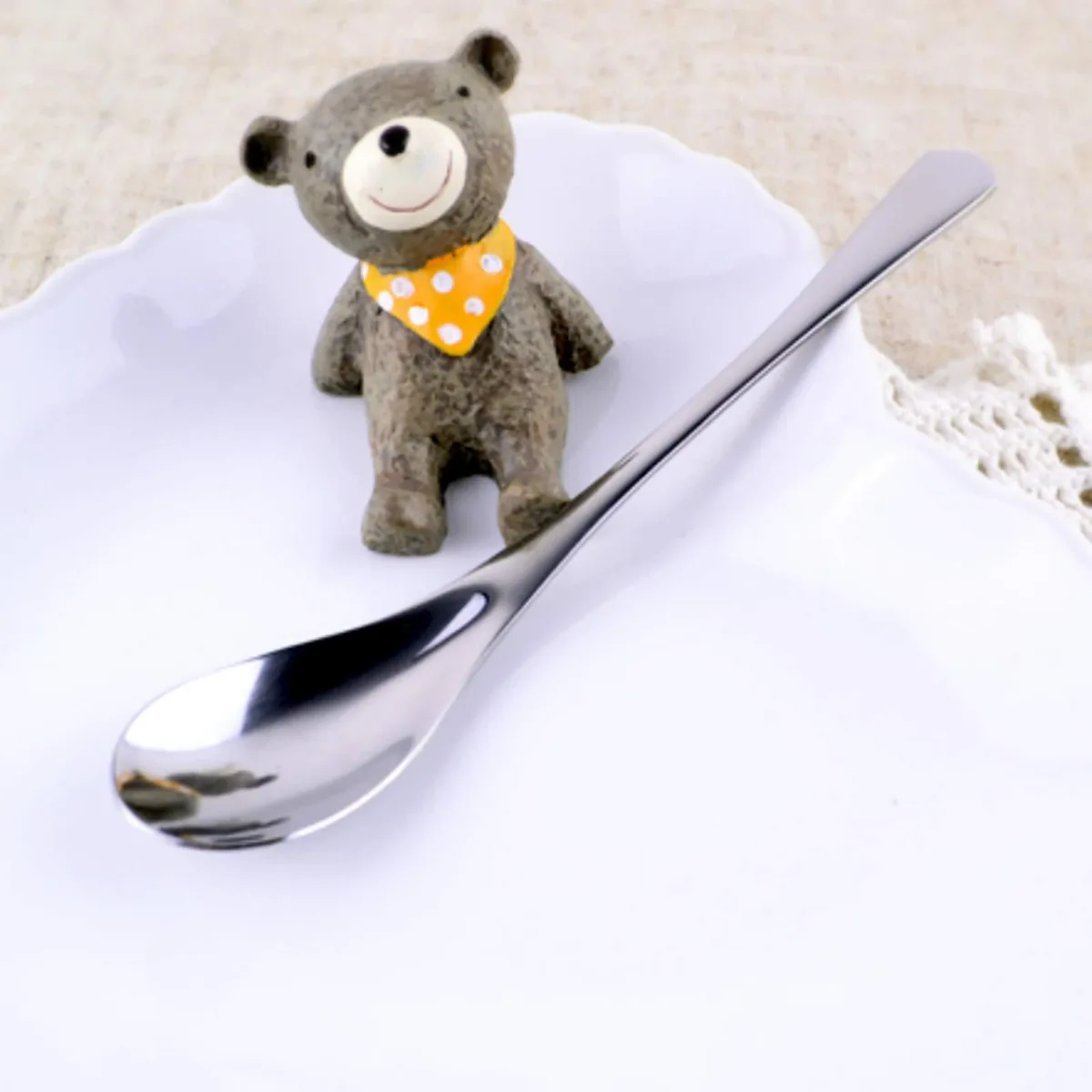  VANRA 30000024 4-Piece Teaspoon Set 4.9in Stainless Steel — product photo