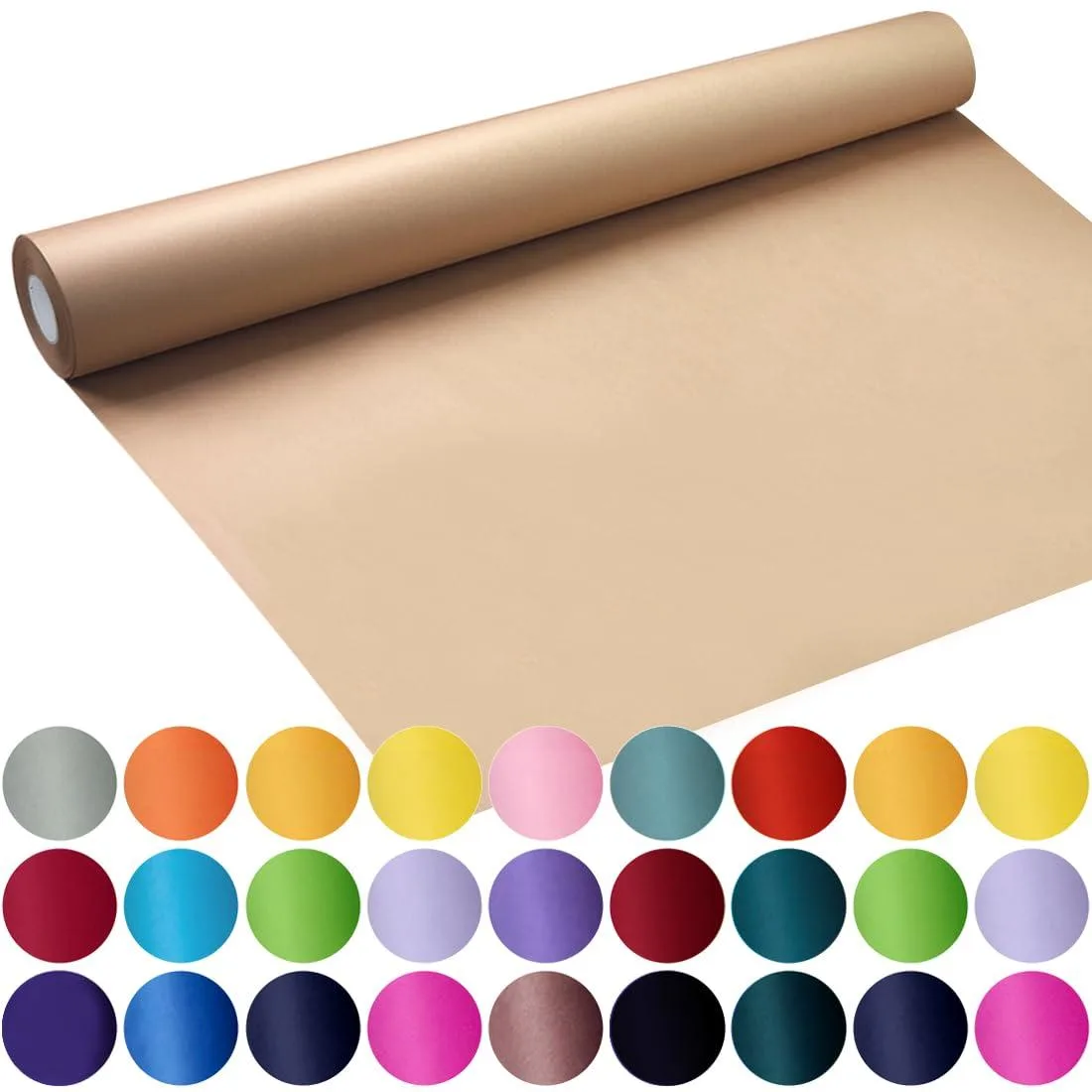  SMART&amp;CASUAL SCKPZ--65Brown17.8-30.5 Kraft paper craft roll 17.8 in x 1200 in 70 GSM — product photo