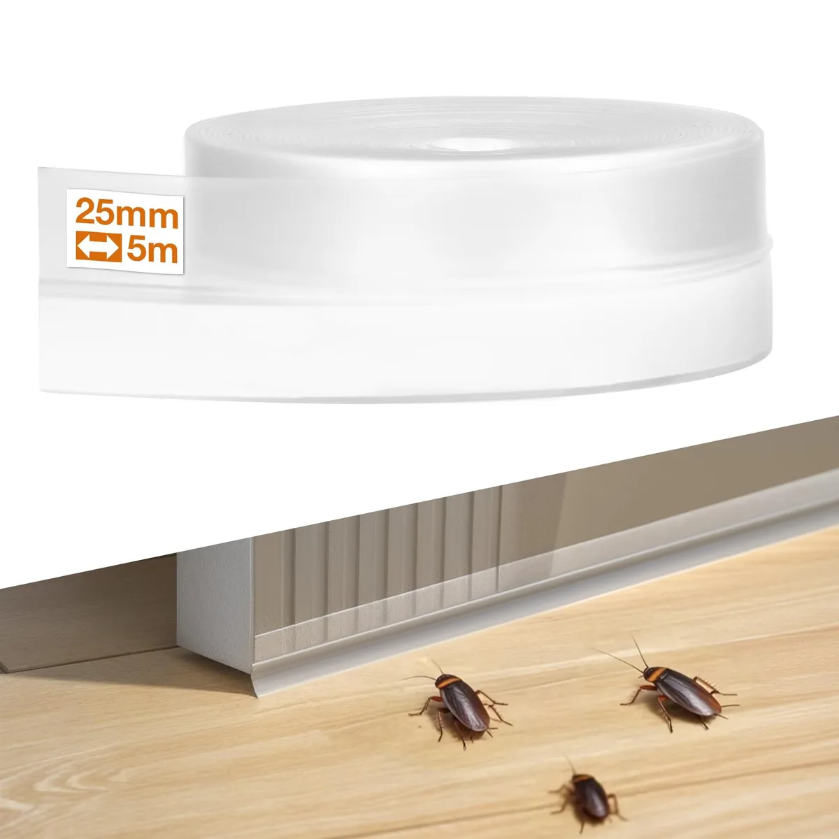  Meterk Ws35-blk Silicone Weather Stripping 25mm 16.4 Feet — product photo