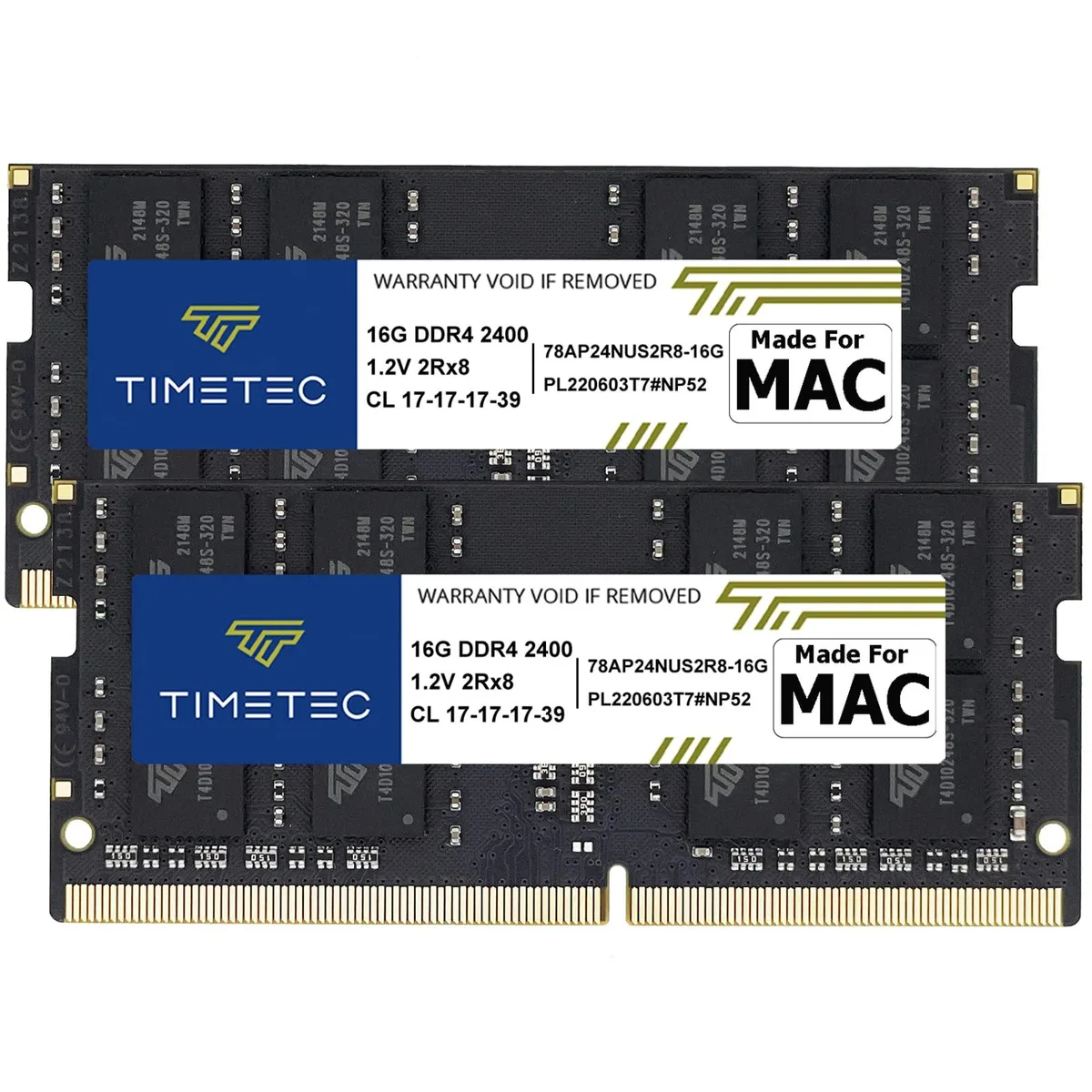 Timetec Timetec 32GB Kit (2×16GB) DDR4 2400 CL17 1.2V SODIMM for 2017 iMac 18,1/18,2/18,3 — product photo