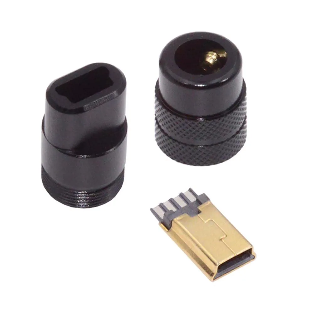 Fervit Fervit 5-Pin Mini USB 2.0 Male Solder Connector Black — product photo