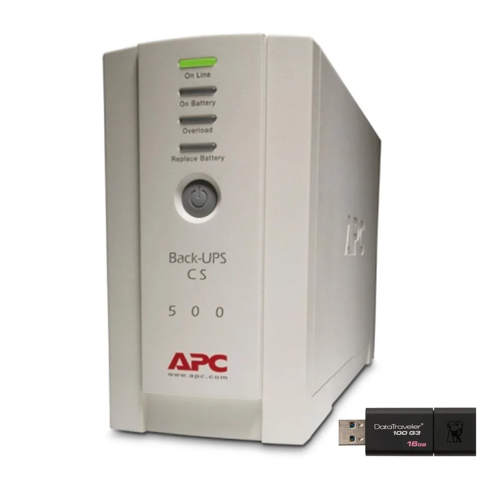 APC APC Back-UPS Pro BK500 UPS Bundle 16GB USB 3.0 — product photo
