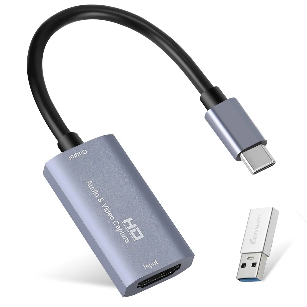 KEHIPI KEHIPI Hdcap01 Silver HDMI USB-C 1080p60 capture card — product photo