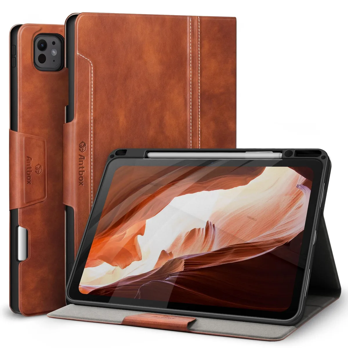 GSM Outdoors GSM Outdoors 2 in 1 Accessory for iPad Pro 13 Inch M5 2025/M4 2024 Brown — product photo