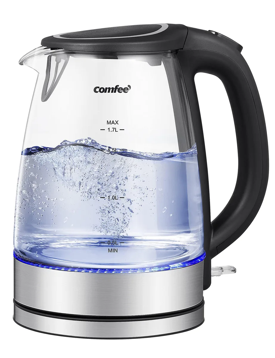  COMFEE' CEKS002 1.7L Glass Electric Kettle 1500W — product photo