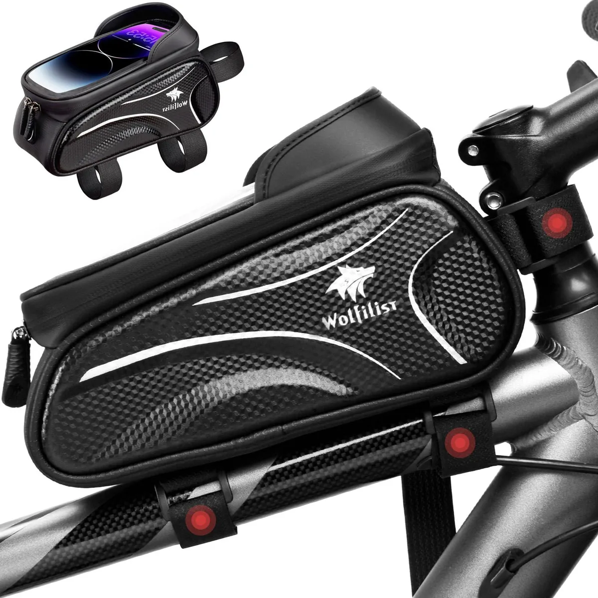  Hollywood Racks XX-WFLT-DE-BB-P001 2L Handlebar Bag Silver — product photo