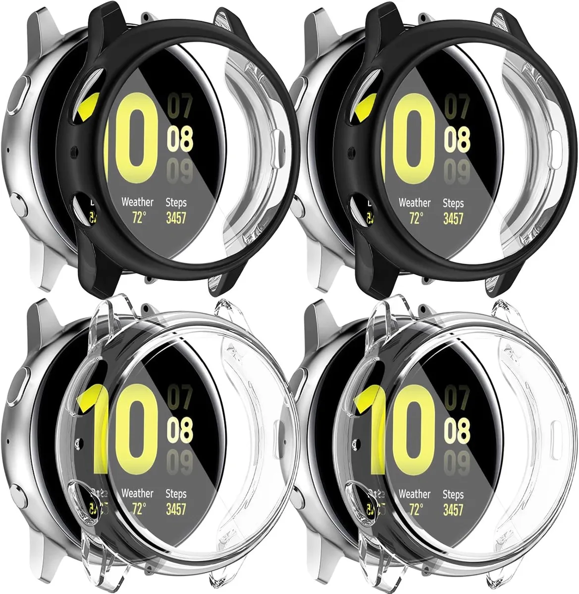 ETEIZU ETEIZU Galaxy Watch Active 2 Screen Protector Case 40mm 4 Pack — product photo