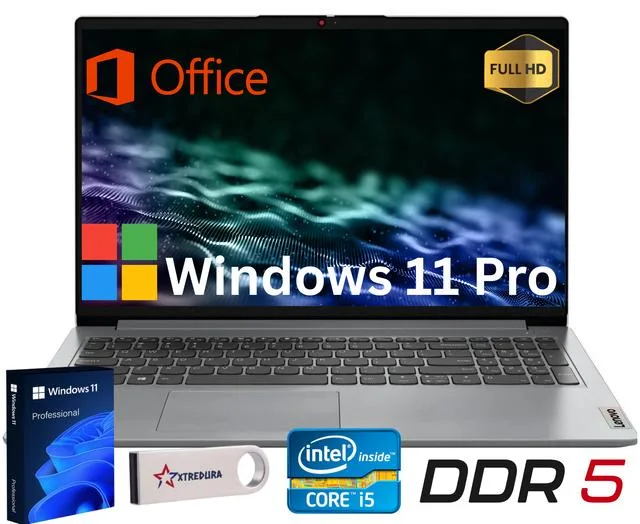 Lenovo Lenovo IdeaPad Slim 3i laptop i5-1335U 12GB DDR5 1TB NVMe 15.6" FHD Windows 11 Pro Grey — product photo