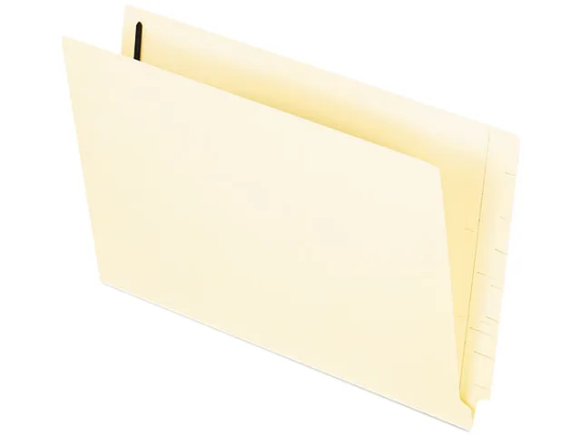TOPS TOPS H20U13 Legal End Tab File Folder 2 Fasteners 2" Capacity .75" Expansion 11-pt Manila 10% Recycled — product photo
