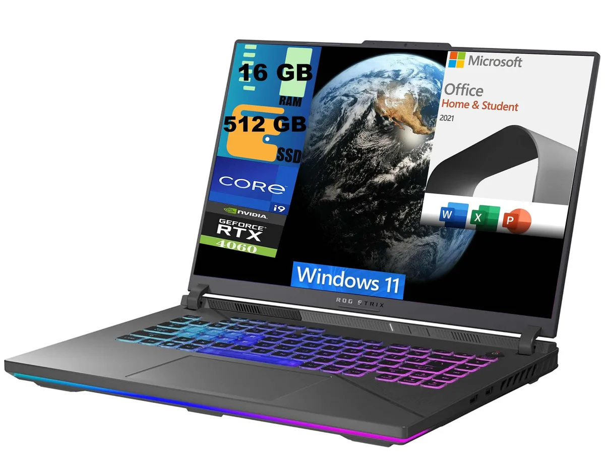 ASUS ASUS ROG Strix G16 16.0" QXGA 240Hz i9-14900HX RTX 4060 16GB 512GB gaming laptop — product photo