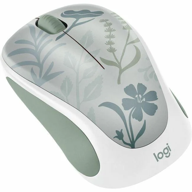 Logitech Logitech Design Mouse Wireless Limited Edition Misty Garden 2.40 GHz 32.81 ft 12 months battery — product photo
