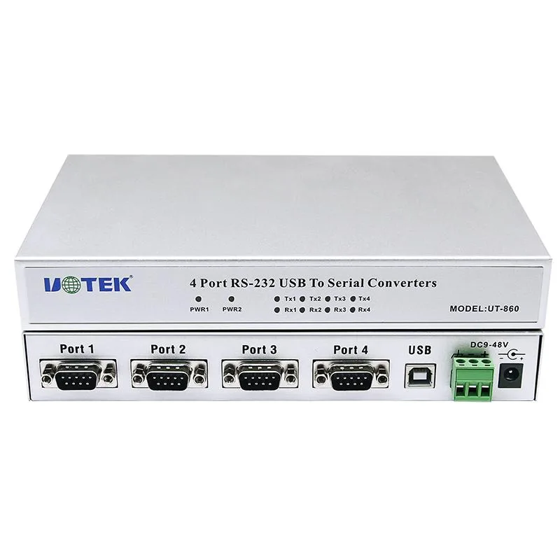 UOTEK UOTEK UT-860 USB to RS-232 4 Port Data Converter — product photo