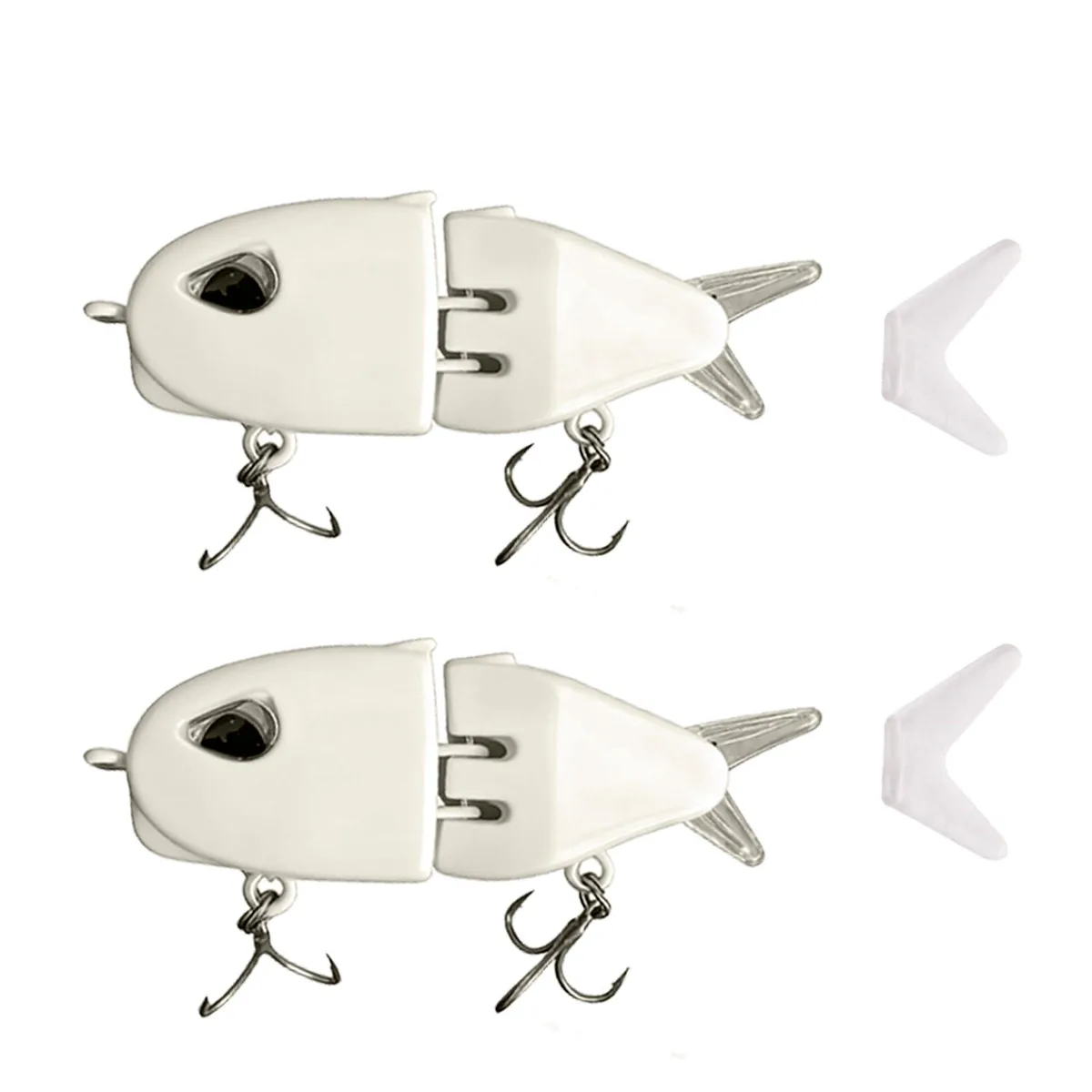  AJHMGJGO Mini Glide Bait 250827 2pcs White — product photo
