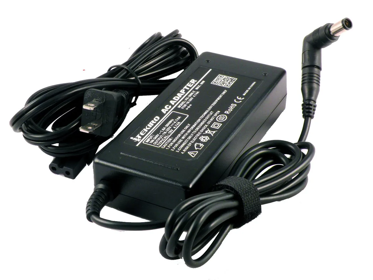 iTekiro iTekiro 90 W AC Adapter for Dell Inspiron 11/14/15/17 (L-shape tip, 6 ft cord) — product photo