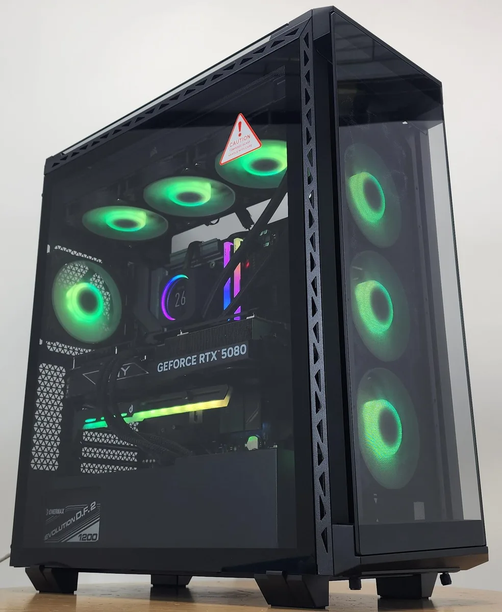Custom Custom Ryzen 7 9850X3D 32GB DDR5 2TB NVME RTX 5080 16GB Gaming PC — product photo