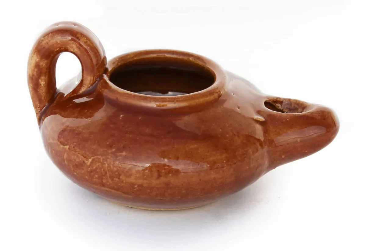  THE JERUSALEM GIFT SHOP HOL Herodian Clay Oil Lamp 5.7912 x 9.6012 x 17.6022 cm — product photo