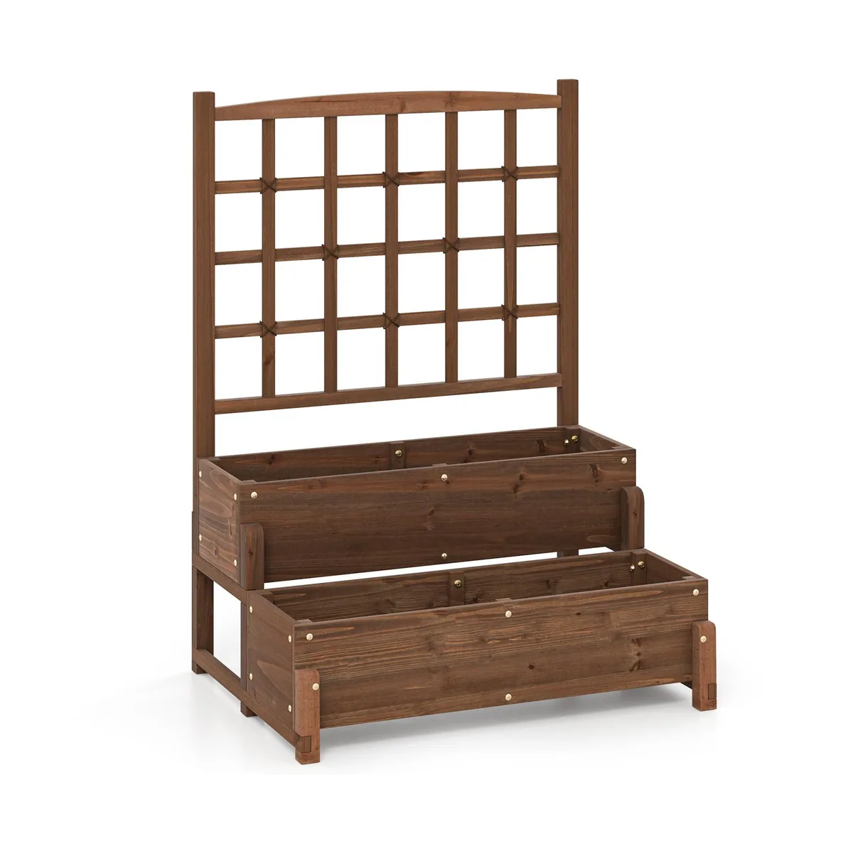 SlickBlue SlickBlue 2-tier Raised Garden Bed with Trellis 35 x 26 x 50 in — product photo