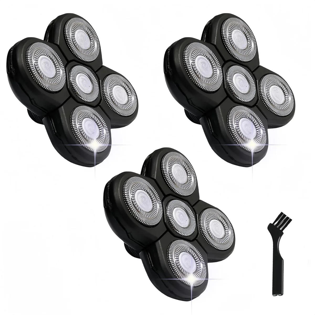 TAURKENAM TAURKENAM 3 pcs 5-blade replacement heads Silver — product photo