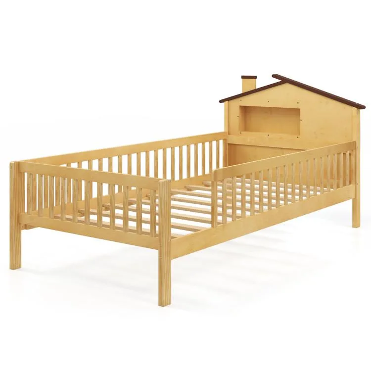 SlickBlue SlickBlue Twin Montessori Bed Natural 82" x 44.5" x 36.5 — product photo