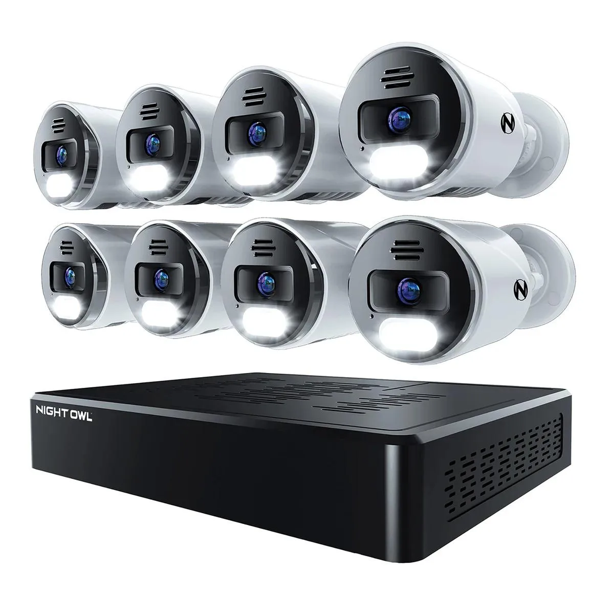 Night Owl Optics Night Owl Optics 12 CH NVR 2TB 8 Wired 4K Cameras Surveillance Security System — product photo