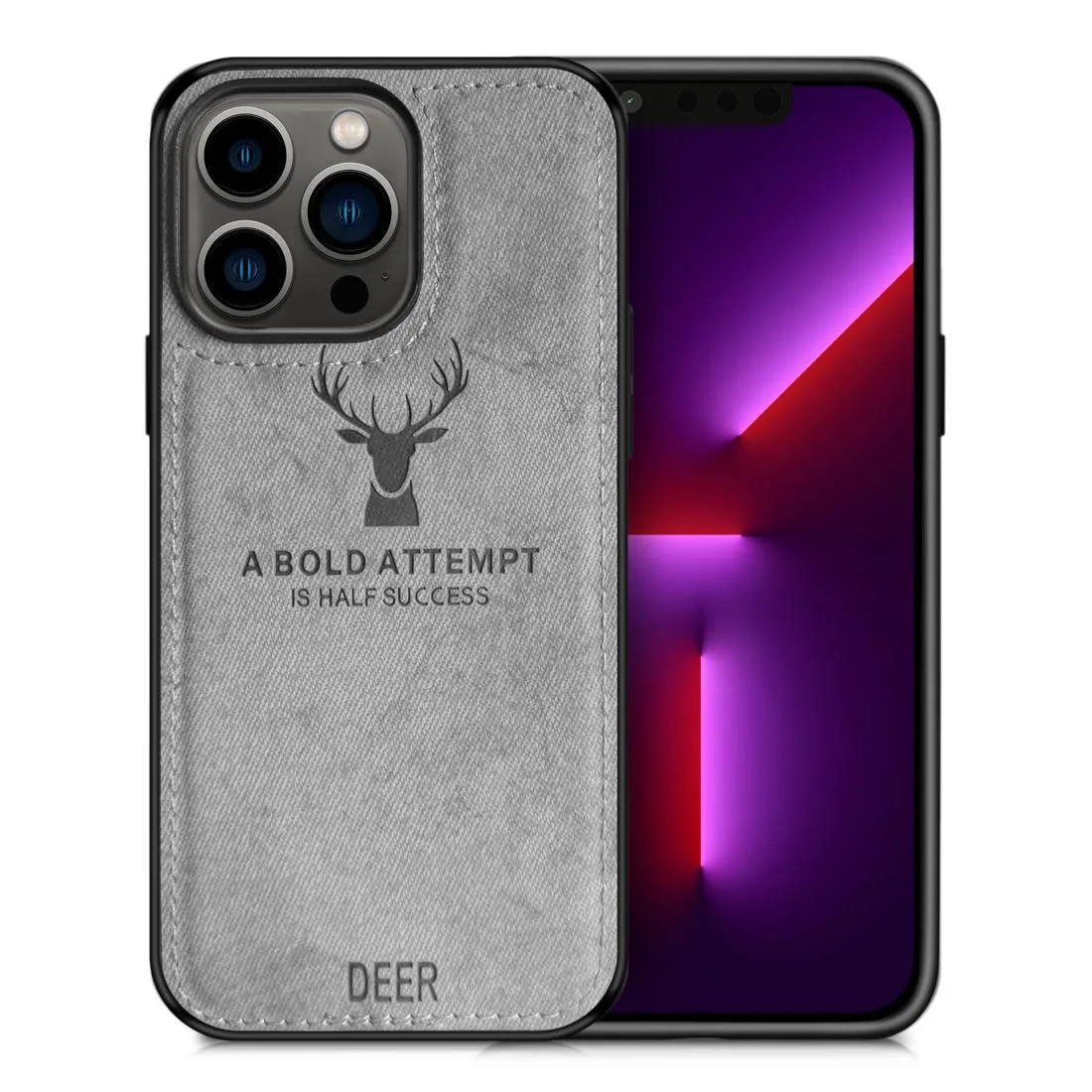 ALPHA DIGITAL INC ALPHA DIGITAL INC IP13P-DEER-W iPhone 13 Pro case Gray .2 lbs — product photo