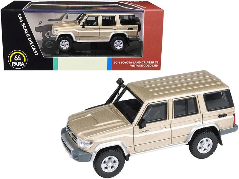Paragon Paragon 2014 Toyota Land Cruiser 76 Vintage Gold Metallic 1/64 Diecast Vehicle — product photo