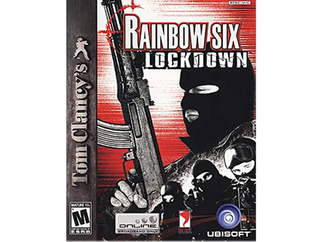 Standard PC DVD case with Rainbow Six Lockdown cover art