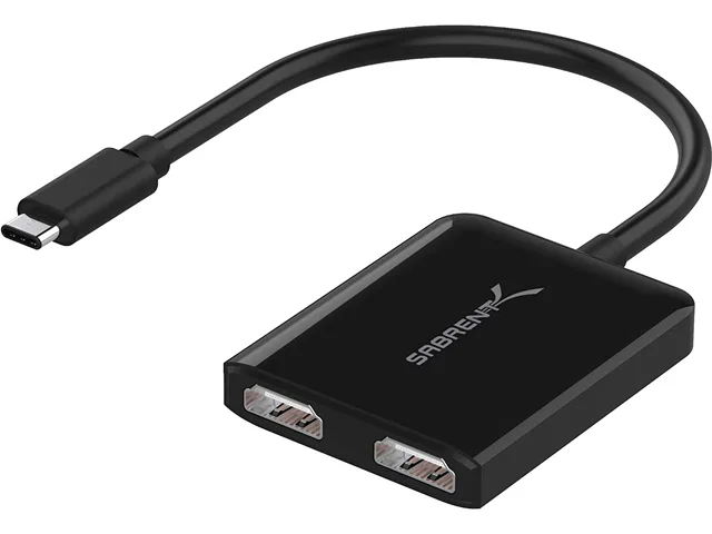 Sabrent Sabrent USB-C Dual HDMI Adapter DA-UCDH 3840x2160 30Hz — product photo