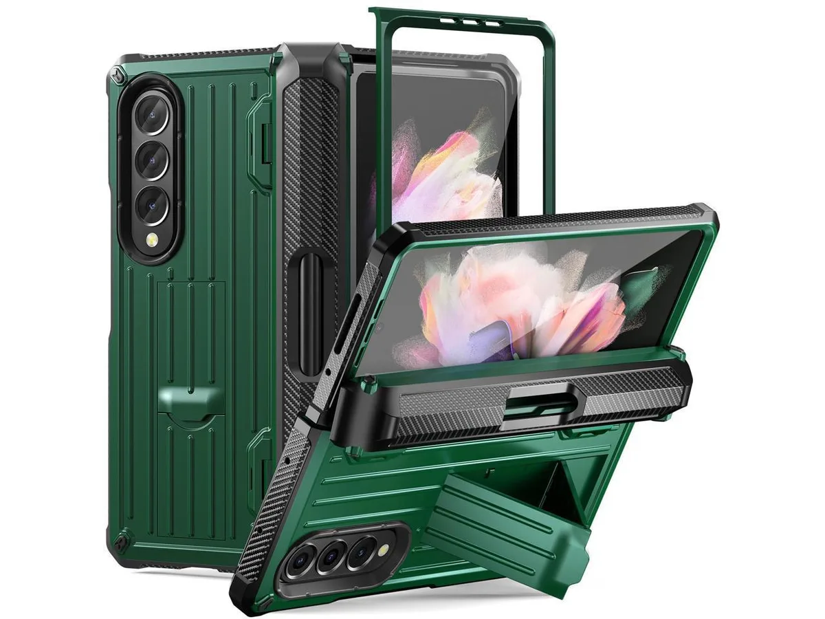 BONAEVER BONAEVER Case for Samsung Galaxy Z Fold 3 5G 2021 Army Green — product photo