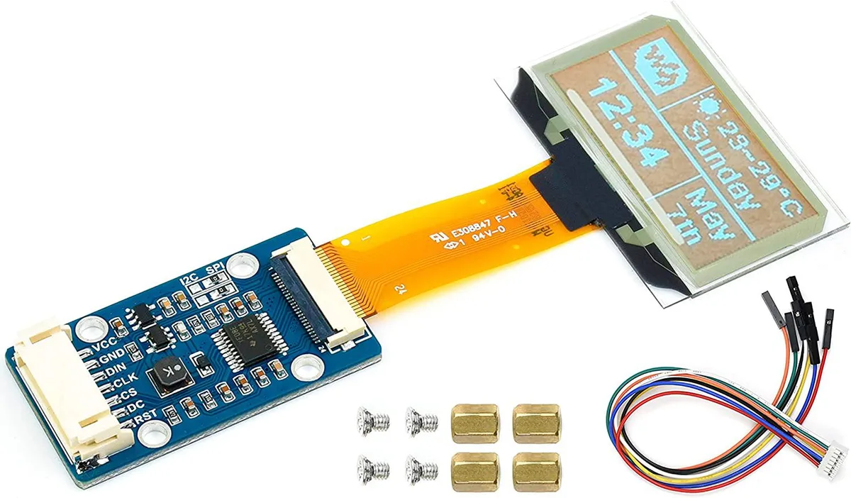WaveShare WaveShare 1.51 inch Transparent OLED Display Light Blue — product photo